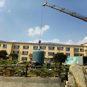 新池新水新設備安裝現場